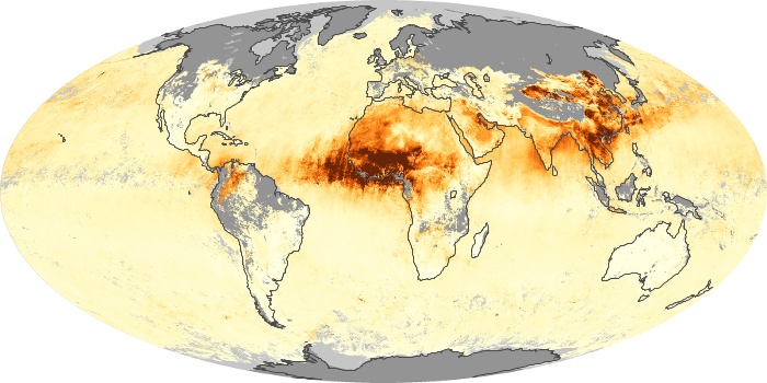 Global Map Aerosol Optical Depth Image 94