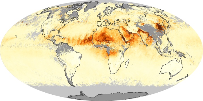 Global Map Aerosol Optical Depth Image 97