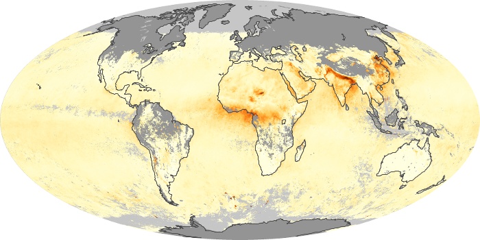 Global Map Aerosol Optical Depth Image 130