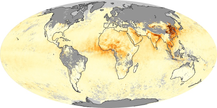 Global Map Aerosol Optical Depth Image 104