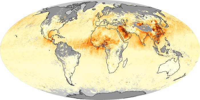 Global Map Aerosol Optical Depth Image 106