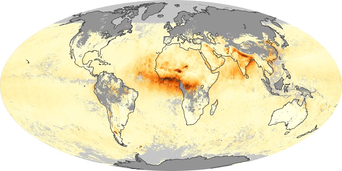 Global Map Aerosol Optical Depth Image 84