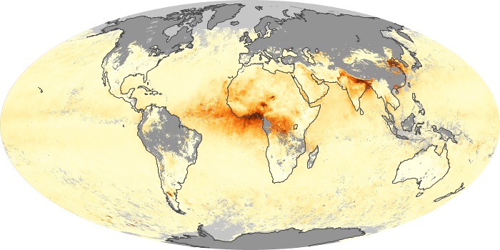 Global Map Aerosol Optical Depth Image 85