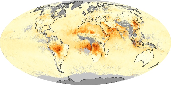 Global Map Aerosol Optical Depth Image 151