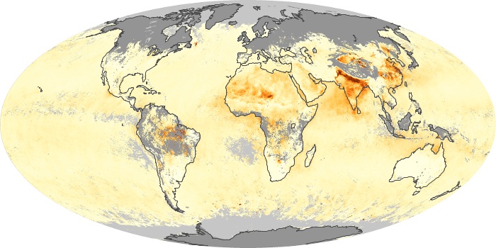 Global Map Aerosol Optical Depth Image 95