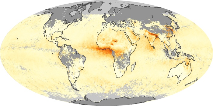 Global Map Aerosol Optical Depth Image 96