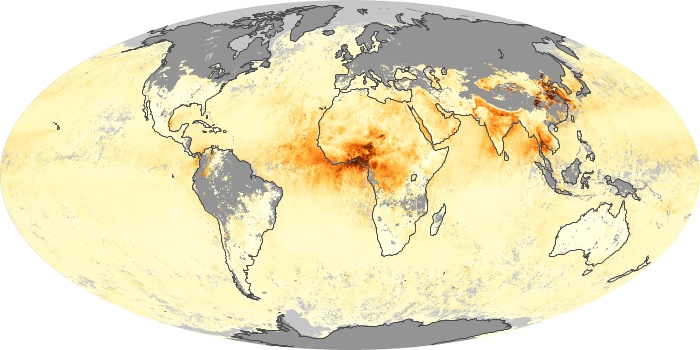 Global Map Aerosol Optical Depth Image 98