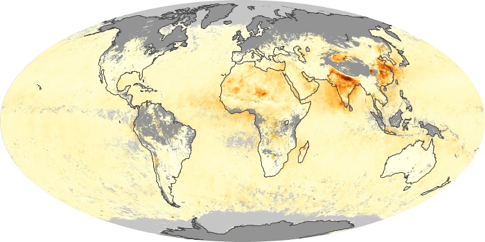 Global Map Aerosol Optical Depth Image 89