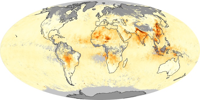 Global Map Aerosol Optical Depth Image 118