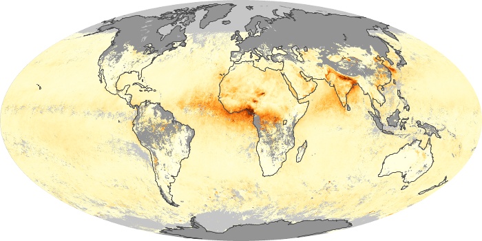 Global Map Aerosol Optical Depth Image 102