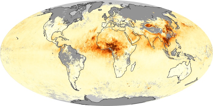 Global Map Aerosol Optical Depth Image 123