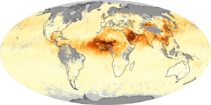 Global Map Aerosol Optical Depth Image 154