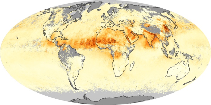 Global Map Aerosol Optical Depth Image 155