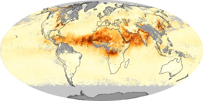 Global Map Aerosol Optical Depth Image 156