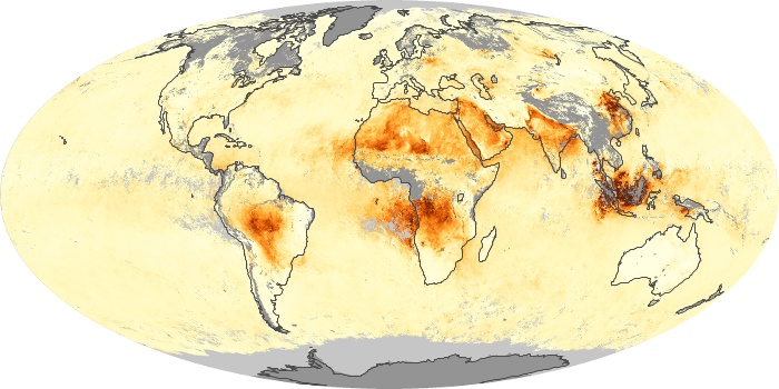 Global Map Aerosol Optical Depth Image 129