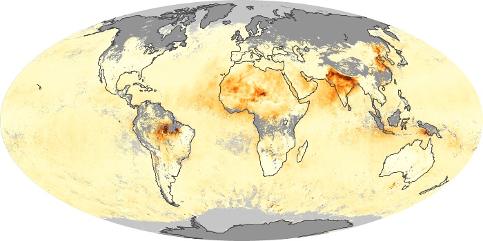 Global Map Aerosol Optical Depth Image 189