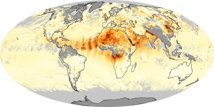 Global Map Aerosol Optical Depth Image 120