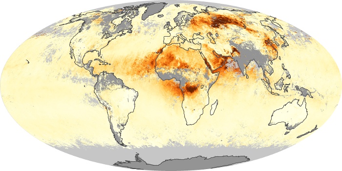 Global Map Aerosol Optical Depth Image 197