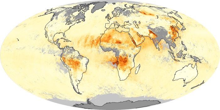 Global Map Aerosol Optical Depth Image 171