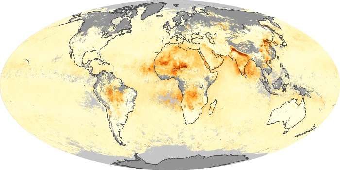 Global Map Aerosol Optical Depth Image 124