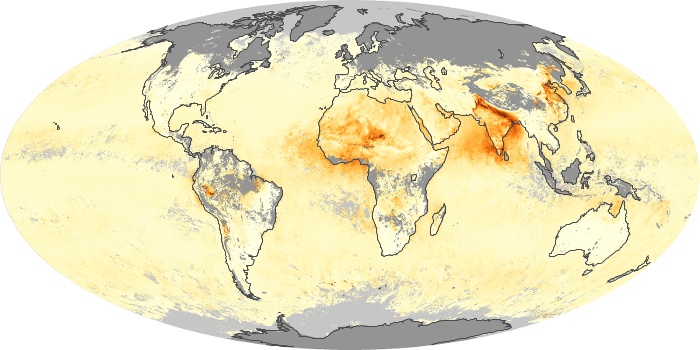 Global Map Aerosol Optical Depth Image 173