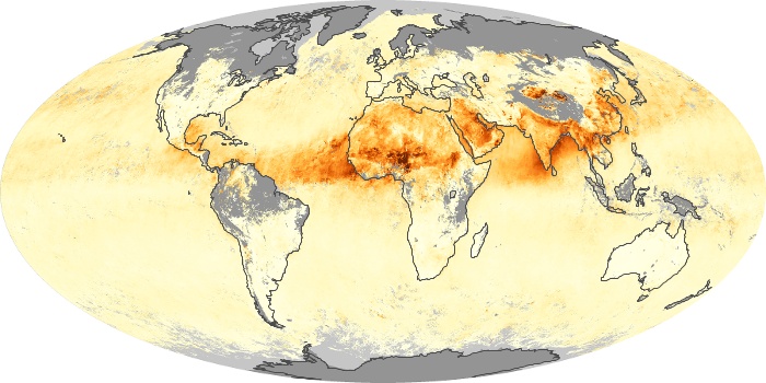 Global Map Aerosol Optical Depth Image 130