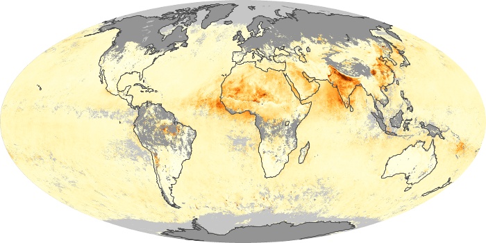 Global Map Aerosol Optical Depth Image 213