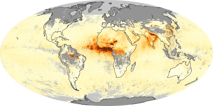 Global Map Aerosol Optical Depth Image 186