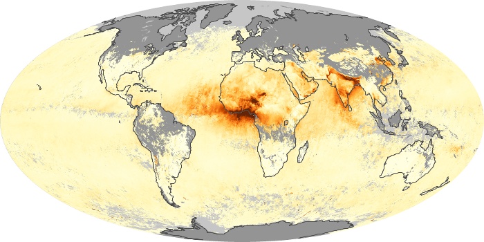 Global Map Aerosol Optical Depth Image 215