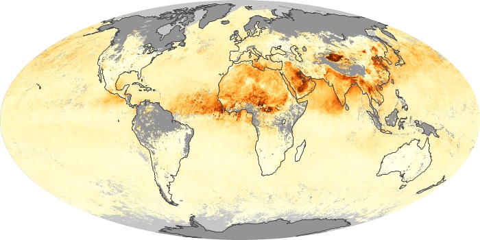 Global Map Aerosol Optical Depth Image 142