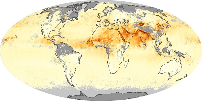 Global Map Aerosol Optical Depth Image 191