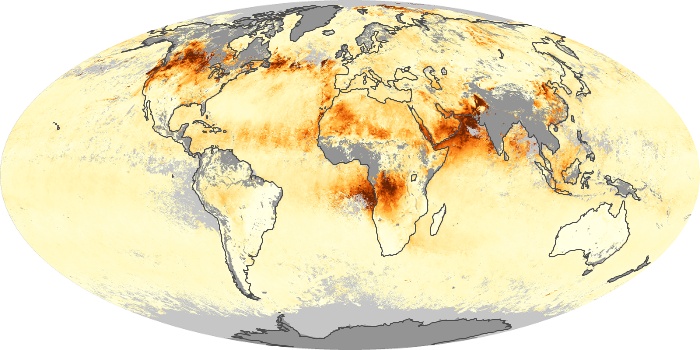 Global Map Aerosol Optical Depth Image 146