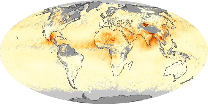 Global Map Aerosol Optical Depth Image 203