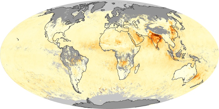 Global Map Aerosol Optical Depth Image 209