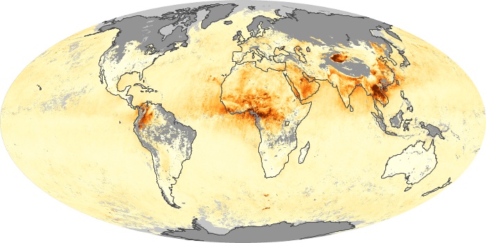 Global Map Aerosol Optical Depth Image 165