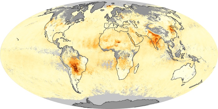 Global Map Aerosol Optical Depth Image 248