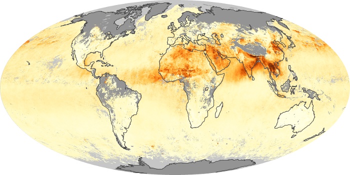 Global Map Aerosol Optical Depth Image 266