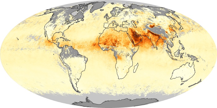 Global Map Aerosol Optical Depth Image 267