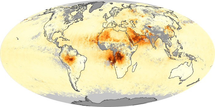 Global Map Aerosol Optical Depth Image 194