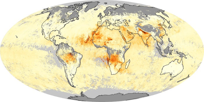 Global Map Aerosol Optical Depth Image 272