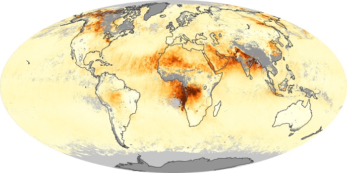 Global Map Aerosol Optical Depth Image 282