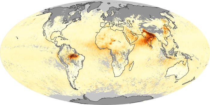 Global Map Aerosol Optical Depth Image 297