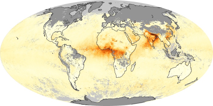 Global Map Aerosol Optical Depth Image 299