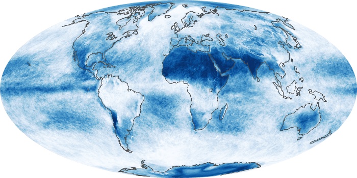 Global Map Cloud Fraction Image 1