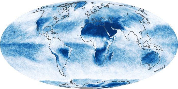 National Cloud Cover Map Cloud Fraction