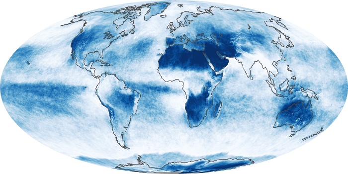 Global Map Cloud Fraction Image 30