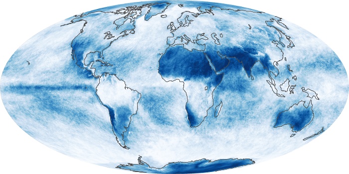 Global Map Cloud Fraction Image 50