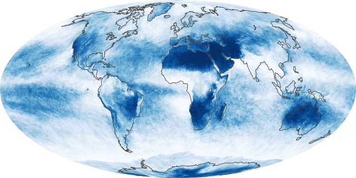 Global Map Cloud Fraction Image 55