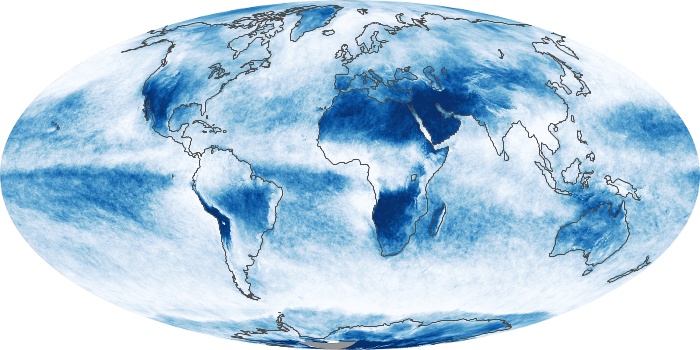 Global Map Cloud Fraction Image 64