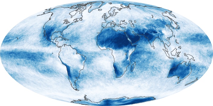 Global Map Cloud Fraction Image 70